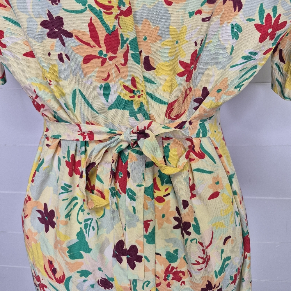 Vintage Weinberg Floral Button Down Dress Size M - Picture 9 of 13